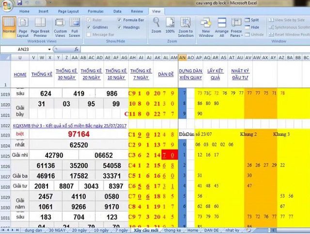 Phần mềm tính lô đề bằng Excel